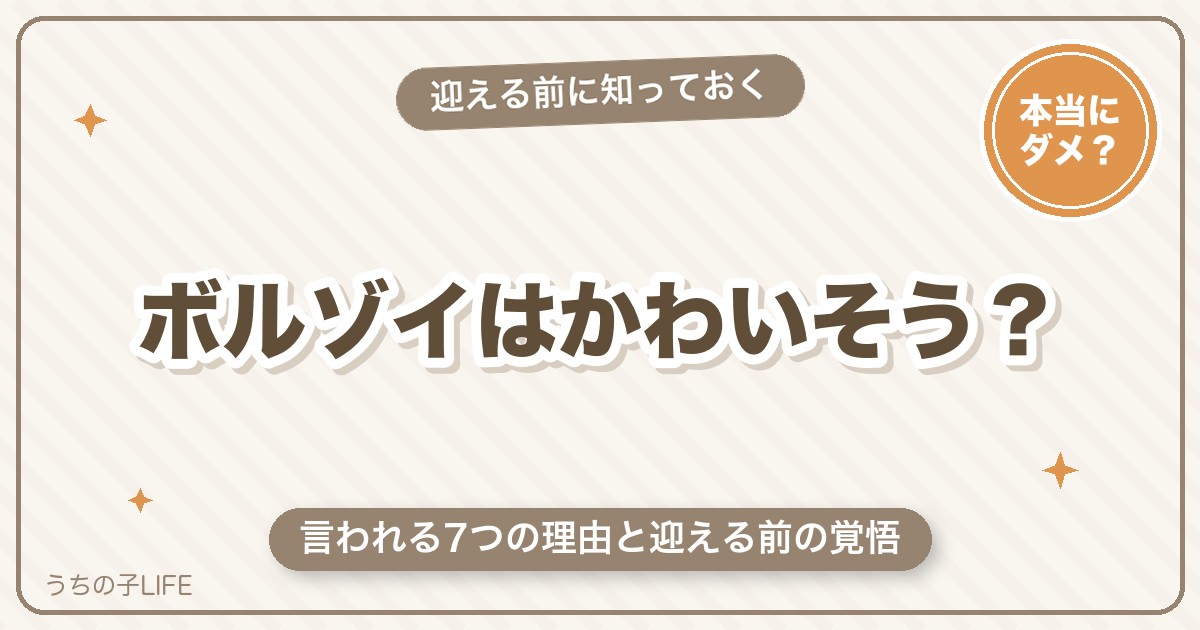 ボルゾイはかわいそう？言われる7つの理由と迎える前の覚悟