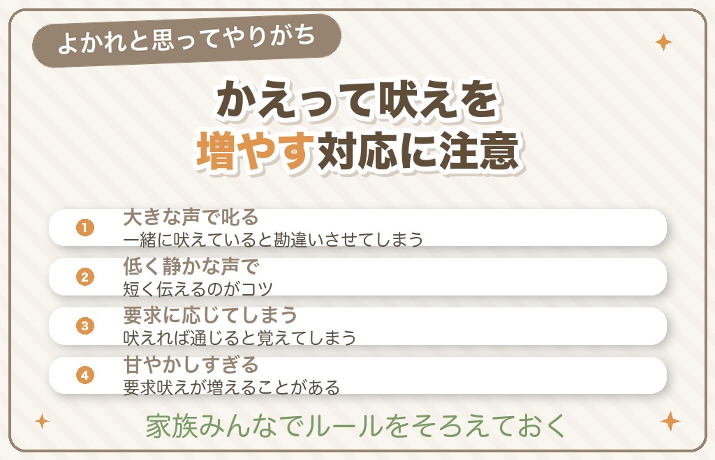 チワワの吠えを悪化させるNG行為