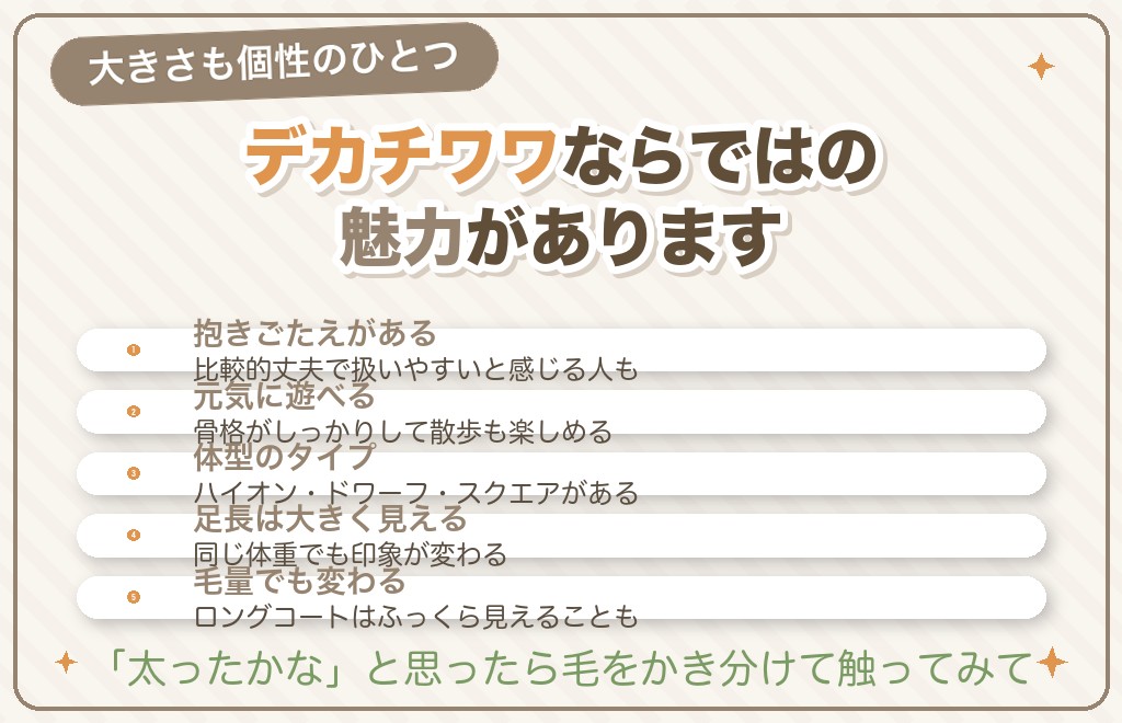 大きいチワワの魅力とタイプ