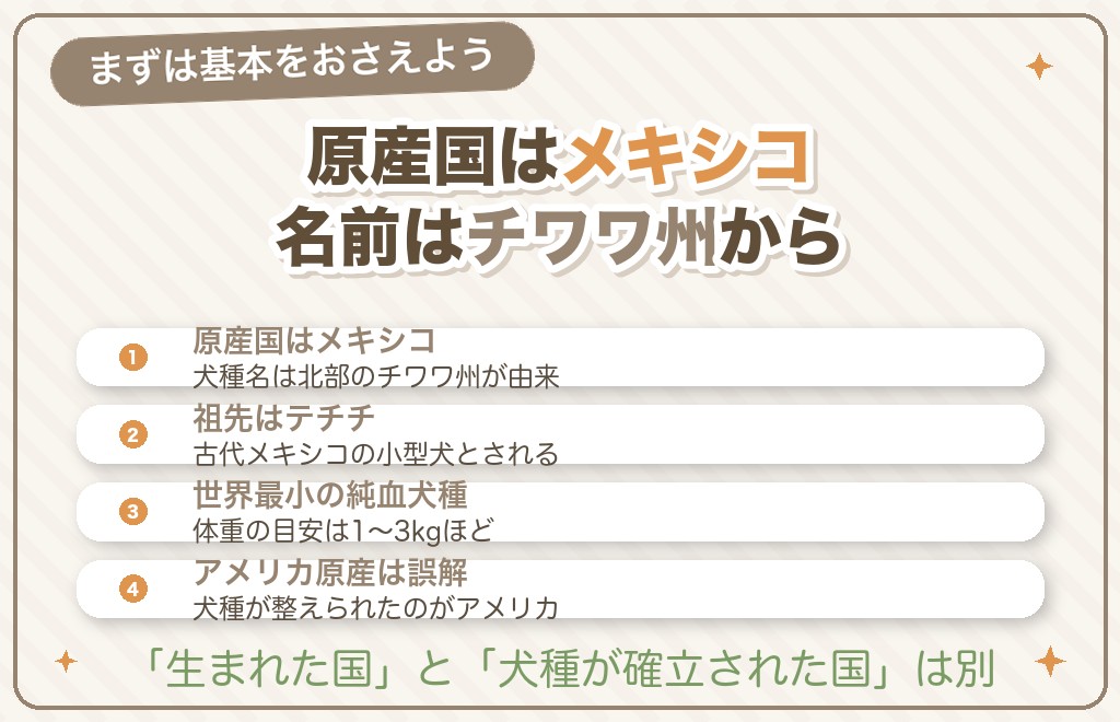 チワワの原産国はメキシコ