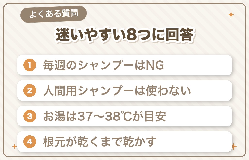 チワワのシャンプーに関するQ&A