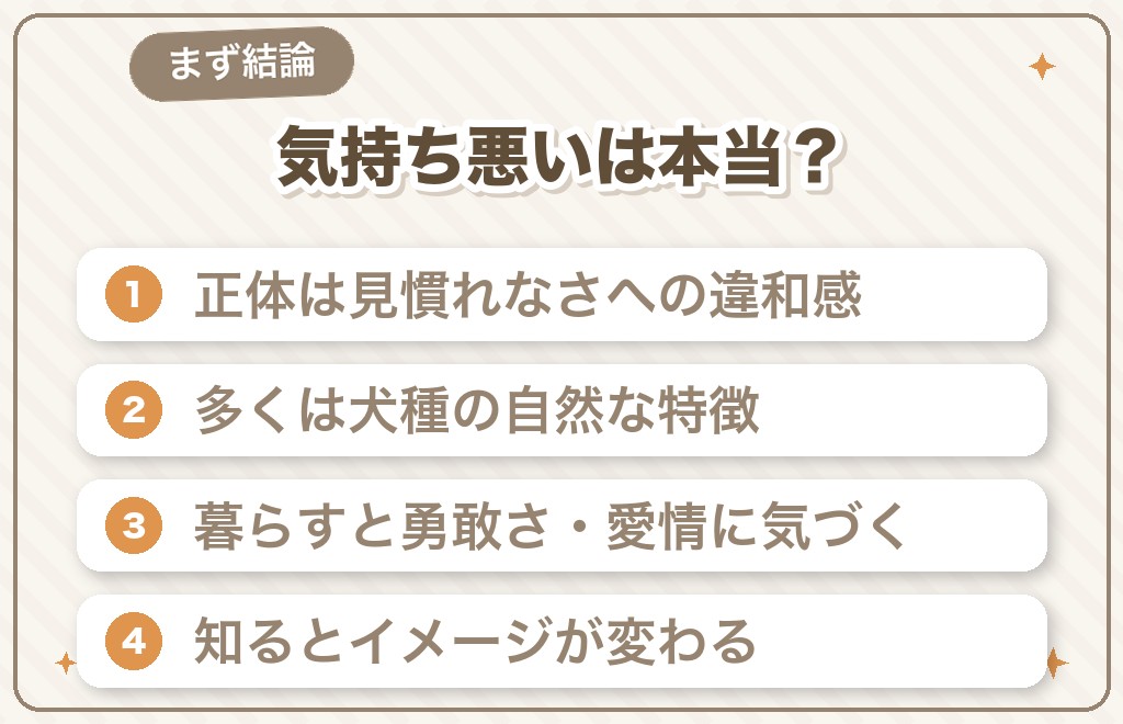 チワワが気持ち悪いと言われるのは本当？まず結論