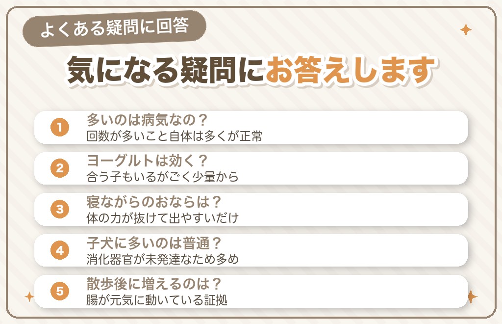 フレンチブルドッグのおならに関するQ&A