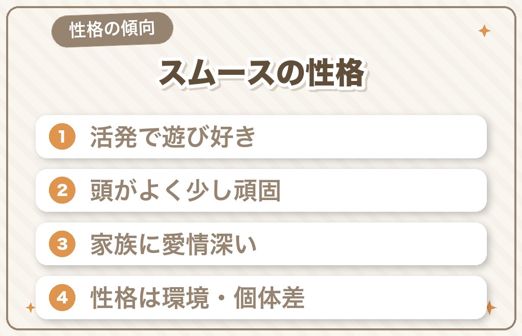 ミニチュアダックス（スムース）の性格は？毛質で違う？