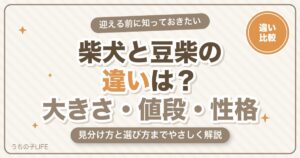 柴犬と豆柴の違いは？大きさ・値段・性格・見分け方を解説