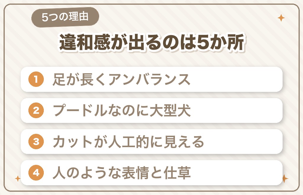 スタンダードプードルが気持ち悪い・怖いと言われる5つの理由