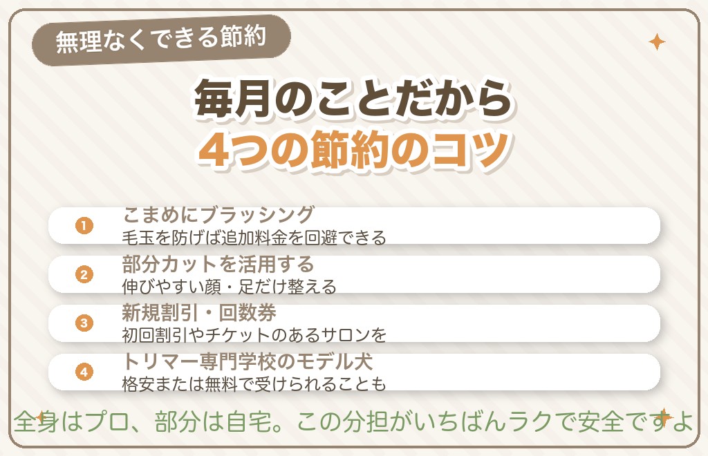 トイプードルのカット費用を抑える節約法