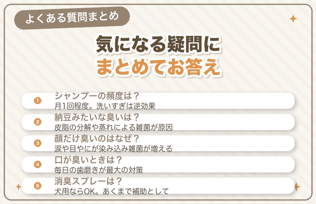トイプードルの臭いに関するQ&A