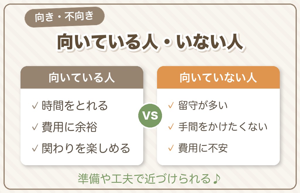 トイプードルに向いている人・向いていない人
