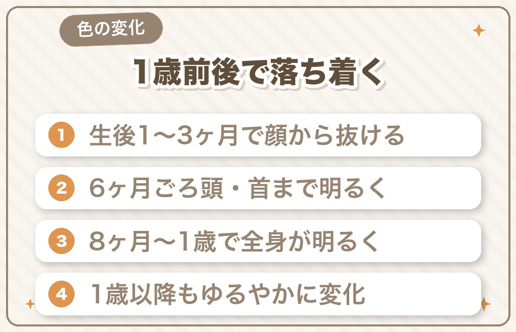 シルバーの色の変化(退色)はいつからいつまで?